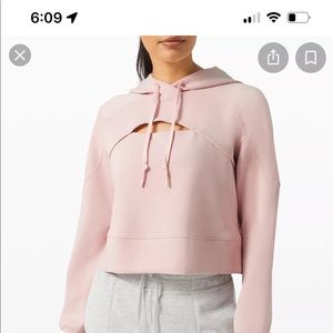 Lululemon Get Centered Crop Hoodie.